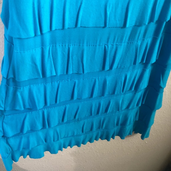 Blue Ruffled Dress - Picture 2 of 3